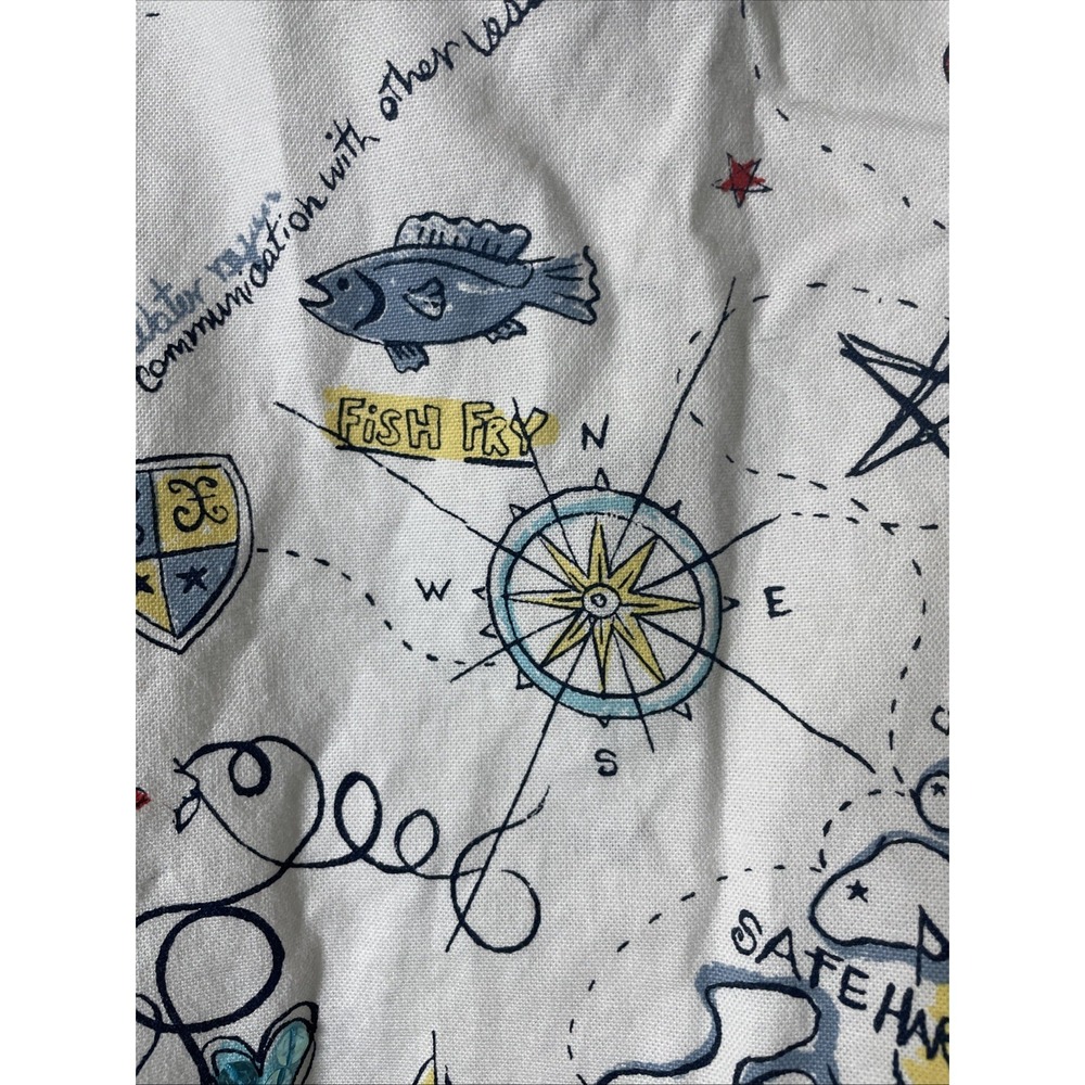 Vintage GRAFF Cropped Embellished Jacket Nautical Coastal Doodle Print Women's S - Picture 8 of 15